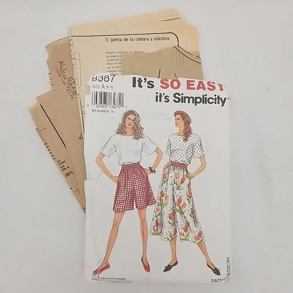 Sewing Pattern 6 SIMPLICITY (5998, 7071, 9942, 6427, 8387, 6278) 1 McCall's 3479